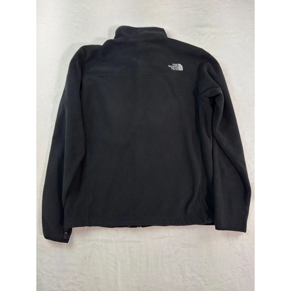 The North Face Mens TKA 100 Polartec Fleece Jacket Black Full Zip M A7SP FW14